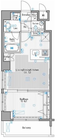 秋葉原駅 徒歩7分 13階の物件間取画像